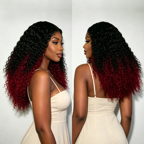 Bequeen 13X4 Lace 250% Two Colors Curly Customized Wig