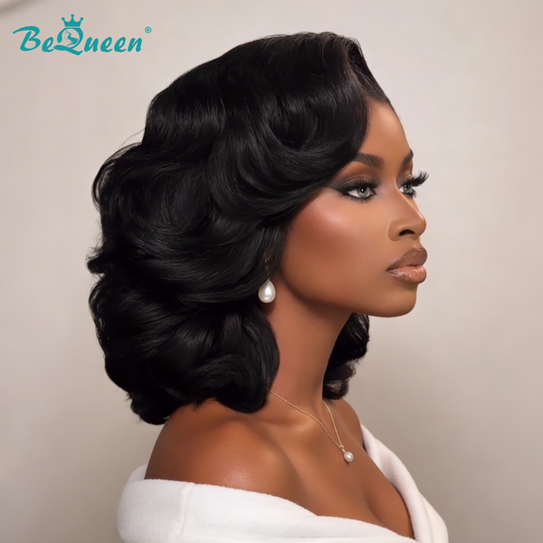 Bequeen 13x4 Frontal Lace Wig 1B Bob Wig