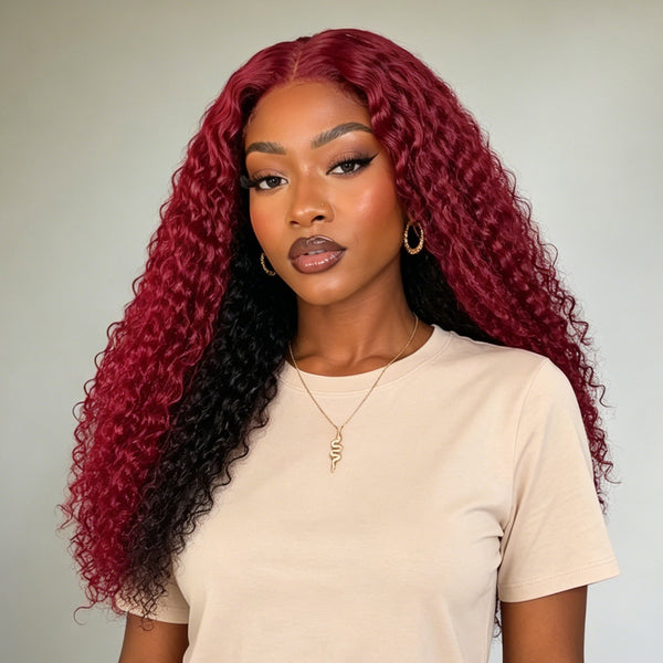 Bequeen 13X4 Lace 250% Two Colors Curly Customized Wig