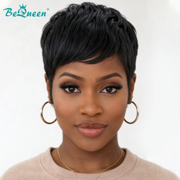 Bequeen 1B Special Made Pixie Cut Wig-1