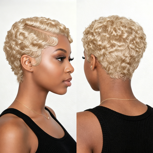 Bequeen Pixie Wave Frontal Lace Wig