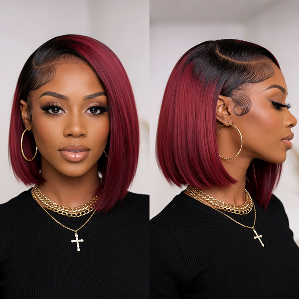 BEQUEEN 99J Straight Side Part Bob Wig