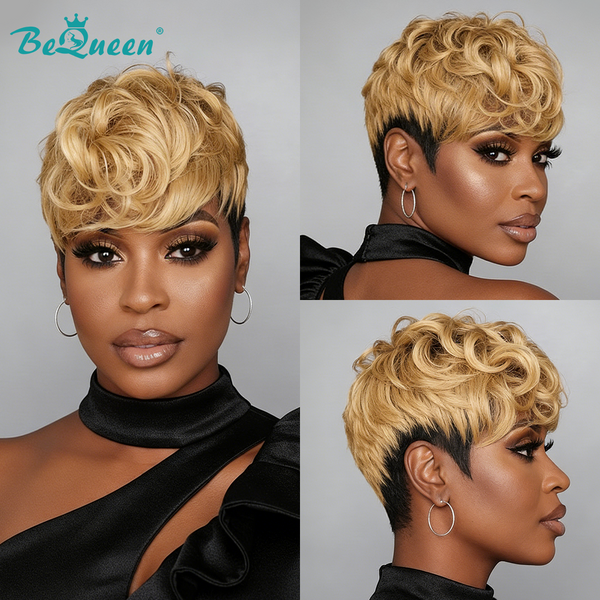 Bequeen Fashion Golden Wave Machine Made Topper
