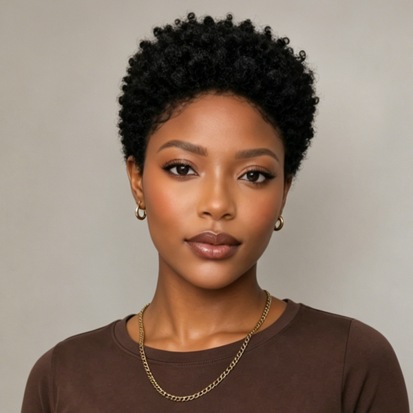 Bequeen Vibrant Cut Elegance Pixie Lace Natrual Balck Wig