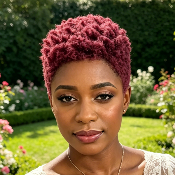 Bequeen Vibrant Lowcut 99J Elegance Pixie Lace Wig
