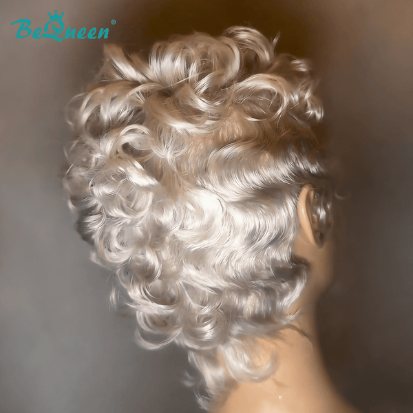 BeQueen Wig PIXIE WIGS Bequeen Platinum Full Lace Special Scalp Pixie Wig