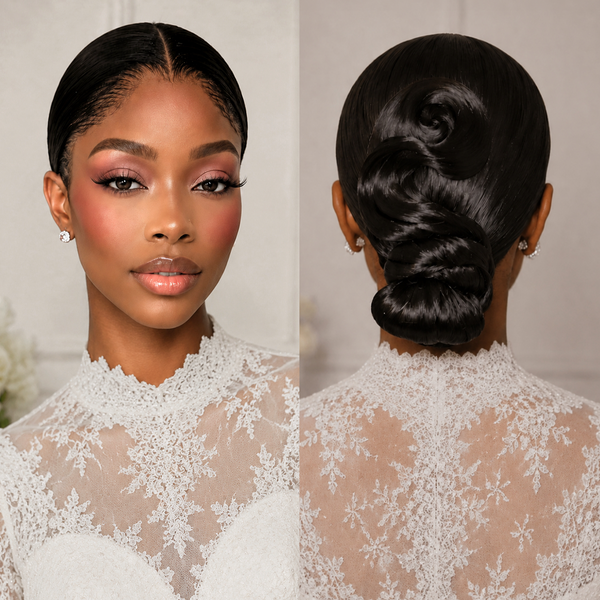 Bequeen Dream Bun Braided Wedding Wig
