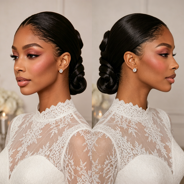 Bequeen Dream Bun Braided Wedding Wig