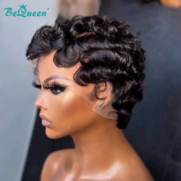 Bequeen Full Lace Special Scalp Full lace Pixie Wig-2