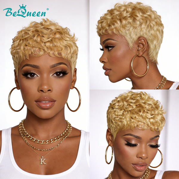 Bequeen Pixie Natural Style Short Cut Wig