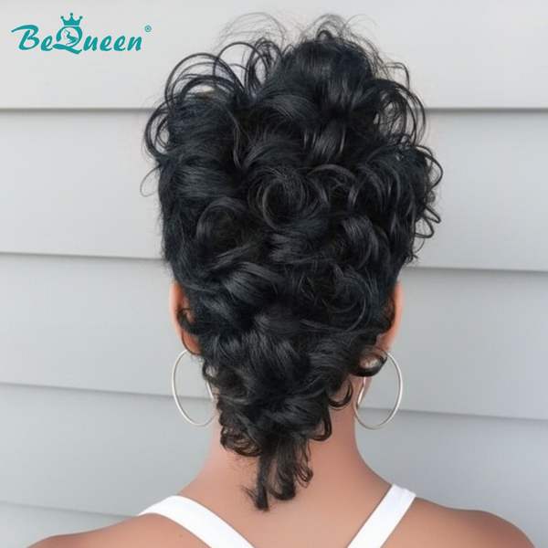 Bequeen Black Fluffy Elegance Mullet Wig