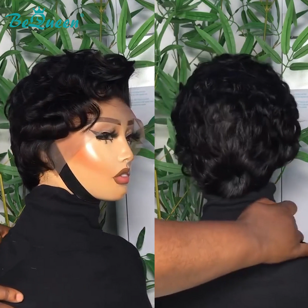 Bequeen Natural Black Fashion Frontal Lace Wig