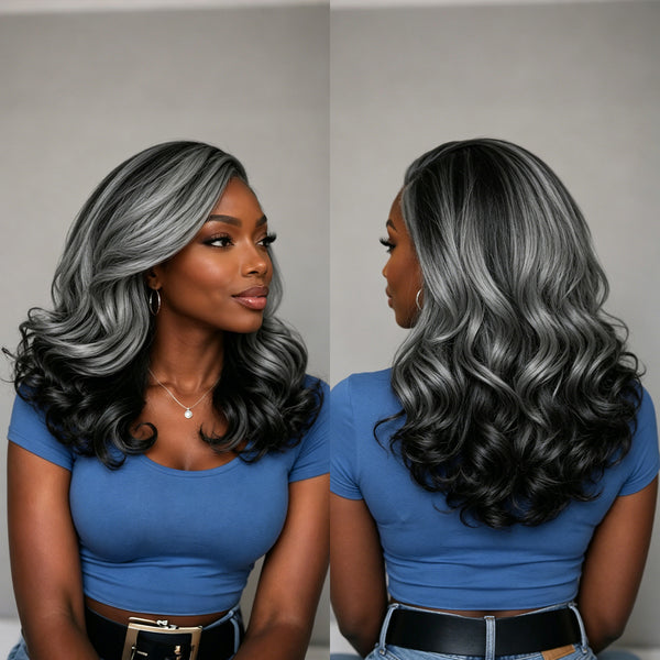 Bequeen 13X4 Lace Body Wave Salt & Pepper Customized Wig