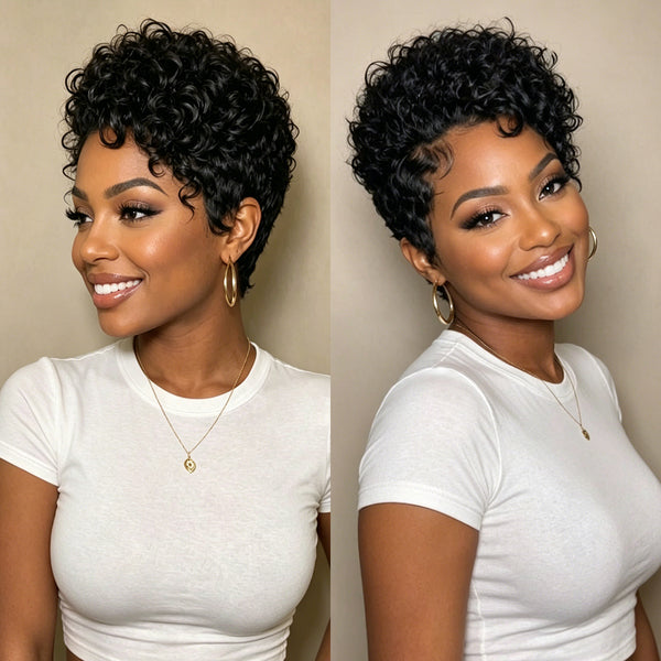 Bequeen Sexy Curly Side Part Full Lace Wig