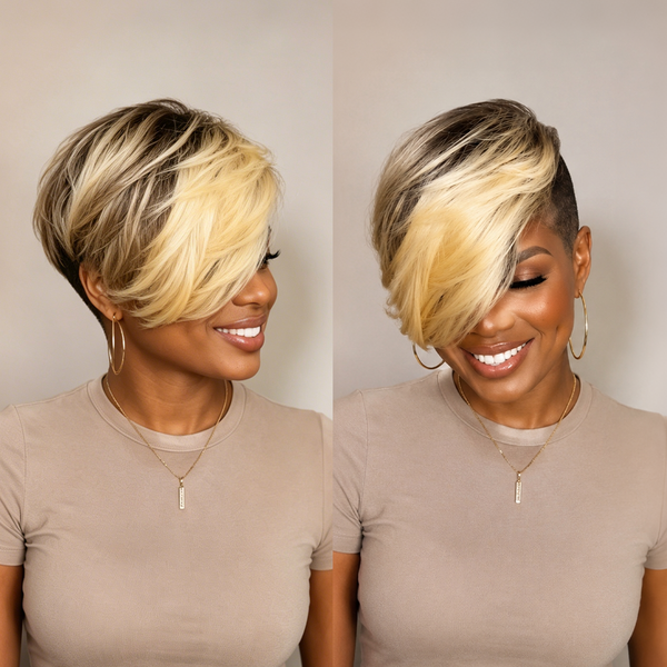 Bequeen Blond Dark Root Wave Sexy Topper