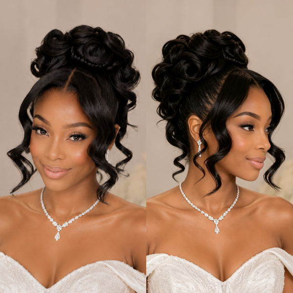 Bequeen Chic Natrual Wave Wedding Wig