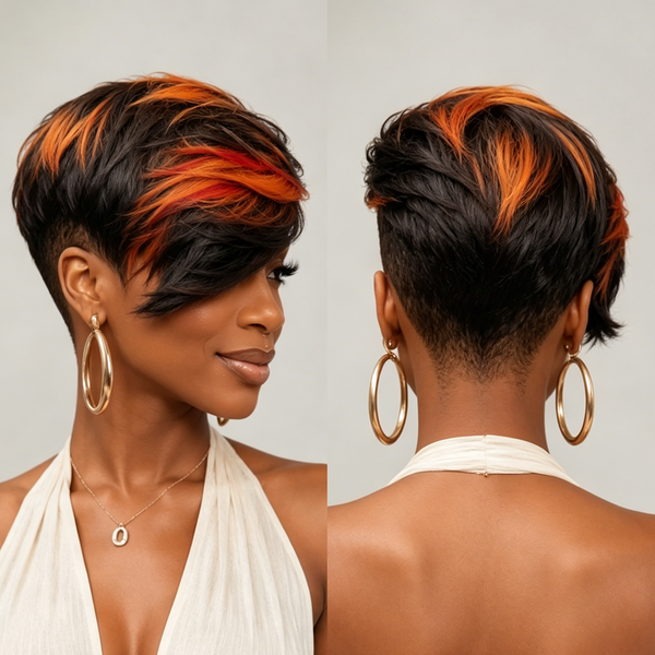 Bequeen Colorful Side Part Wave Sexy Topper