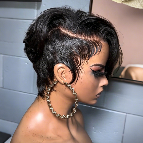 Bequeen Full Lace Side Part Pixie Wig-1