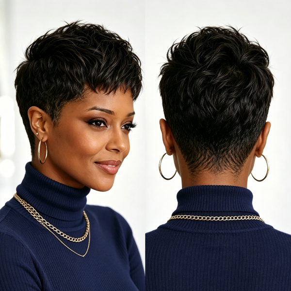 Bequeen Luxurious Customized Short Cut 13 ×4 Lace Wig