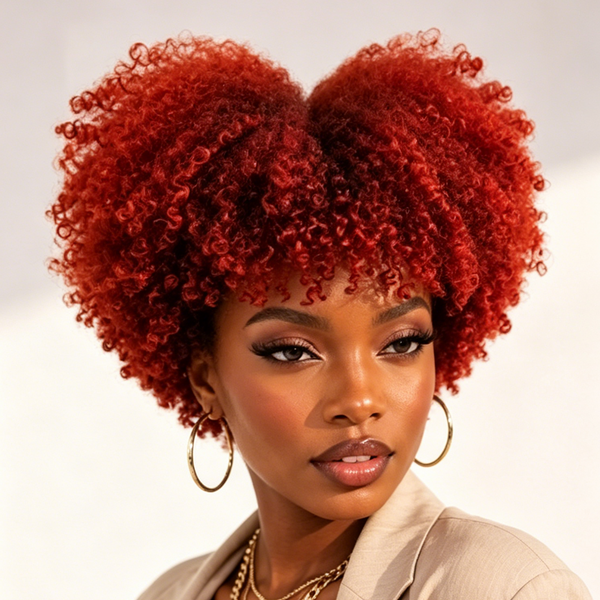 Bequeen Orange #350 Special Heart Cut Vibrant Curly For Black Women