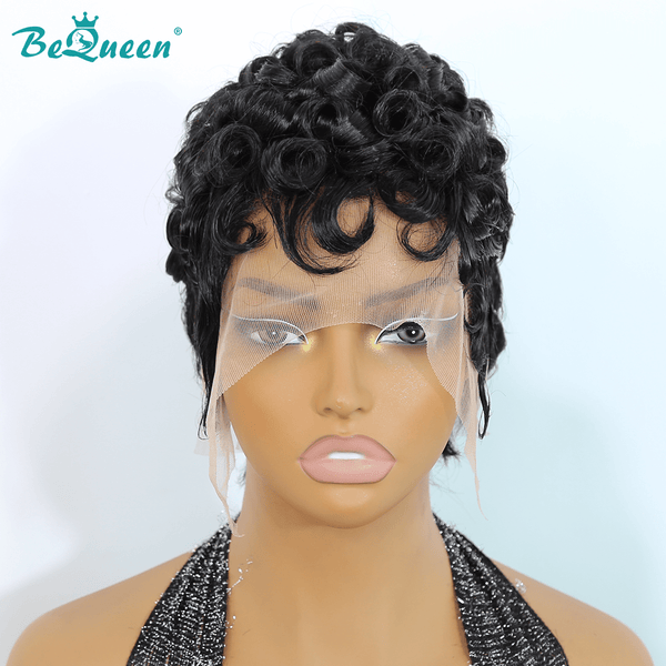 BeQueen Wig PIXIE WIGS Bequeen 13X4 Lace Finger Wave Pixie Wig (USA)