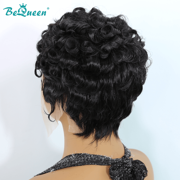 BeQueen Wig PIXIE WIGS Bequeen 13X4 Lace Finger Wave Pixie Wig (USA)