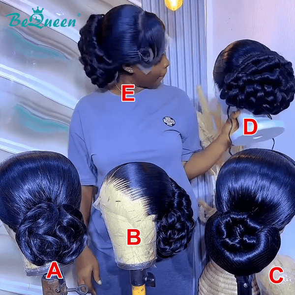 BeQueen Wig FULL LACE WIG Bequeen 1B Different Styles Braid Lace Wig