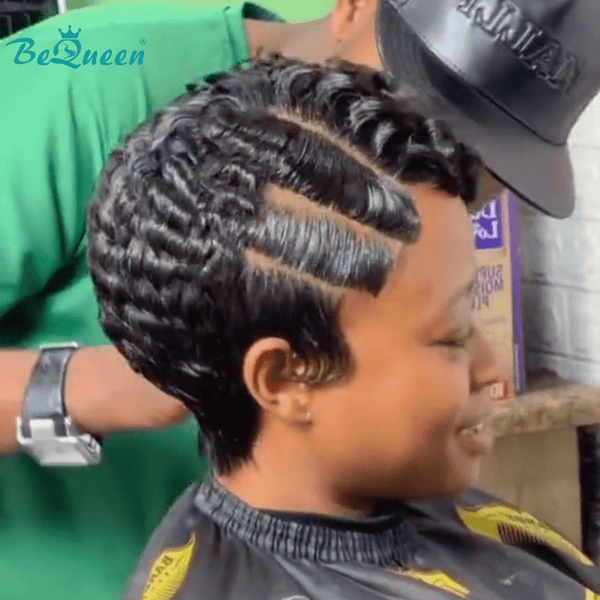 BeQueen Wig FULL LACE WIG Bequeen 1B Fashion Wave Full Lace Wig