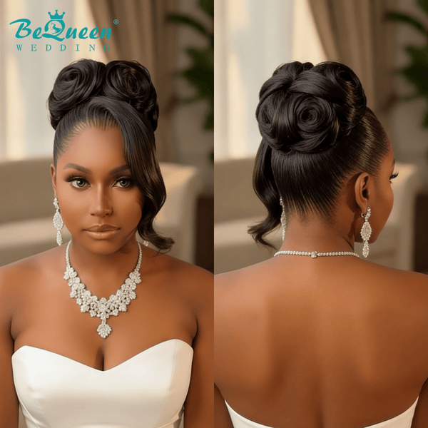 BeQueen Wig WEDDING WIG Bequeen 1B Updo Grace Full Lace Wedding Wig-2