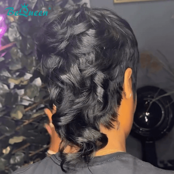 BeQueen Wig Mullet Wig Bequeen Black Fashion Mullet