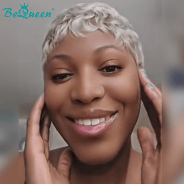 BeQueen Wig FULL LACE WIG Bequeen Blonde Wave Short Cut Full Lace Wig