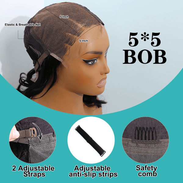 BeQueen Wig Bequeen Bob Wig Side Part Special Lace Wig