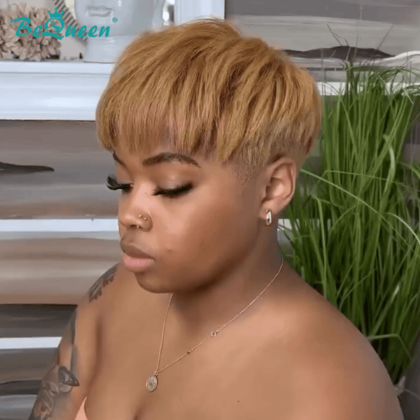 BeQueen Wig TOPPER & MOHAWK Bequeen Bronze Special Style Short Cut Topper