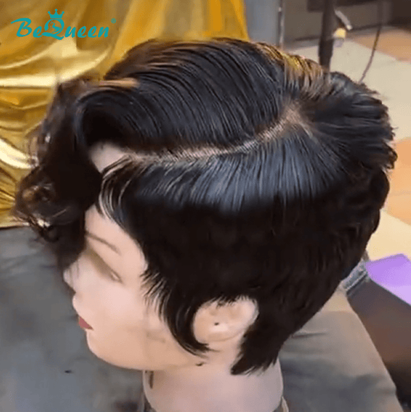 BeQueen Wig FULL LACE WIG Bequeen Chic 1B Side Part Frontal Lace Wig