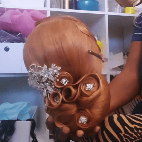 BeQueen Wig WEDDING WIG Bronze Bequeen Color Wedding Wig