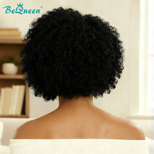 BeQueen Wig Bequeen Curly Short Cut Glueless Bob Wig