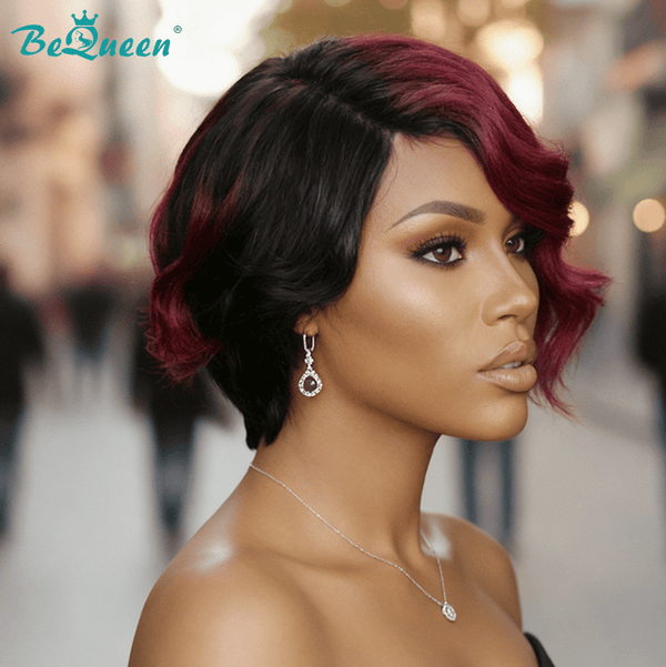 BeQueen Wig Luxurious Customized Wigs Bequeen Customized 99J Wave Bob Wig