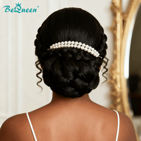 BeQueen Wig WEDDING WIG Bequeen Elegant Chignon Updo Wedding Wig