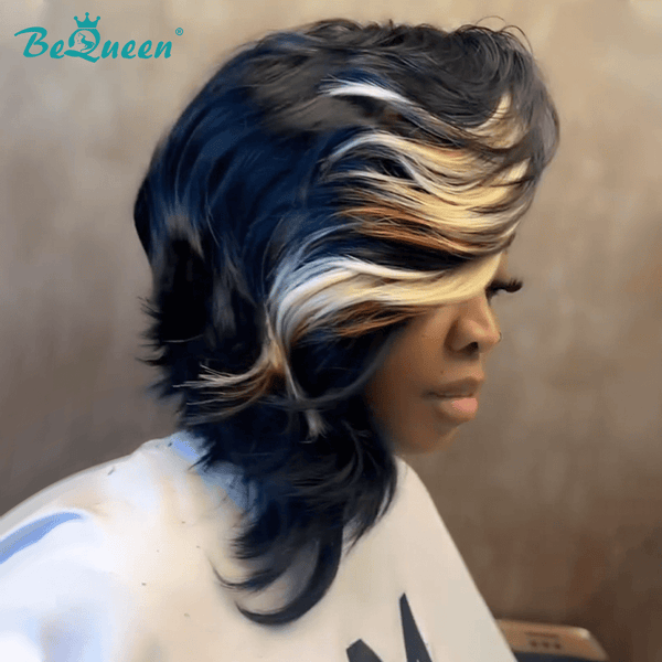 BeQueen Wig FULL LACE WIG Bequeen Fashion Side Part Wave Full Lace Wig