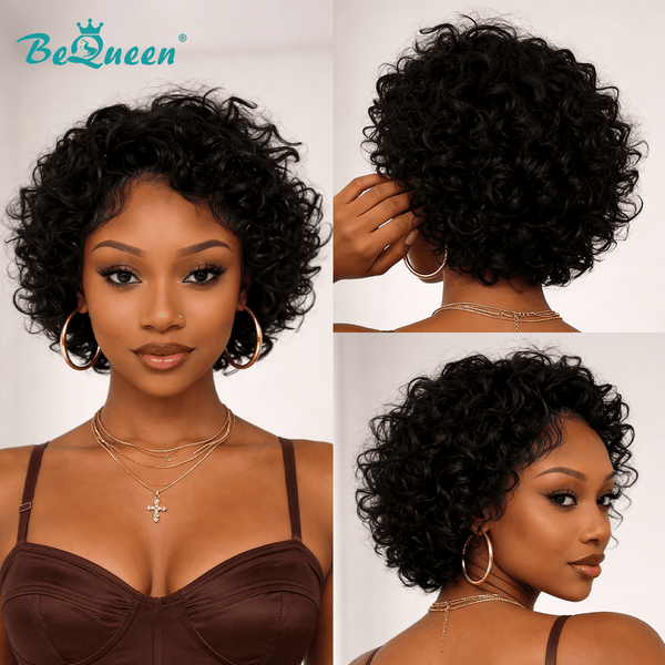 BeQueen Wig PIXIE WIGS Bequeen Fluffy Chic Pixie Lace Wig