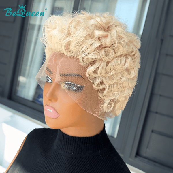 BeQueen Wig FULL LACE WIG Bequeen Full Lace Finger Wave Pixie Cut Wig