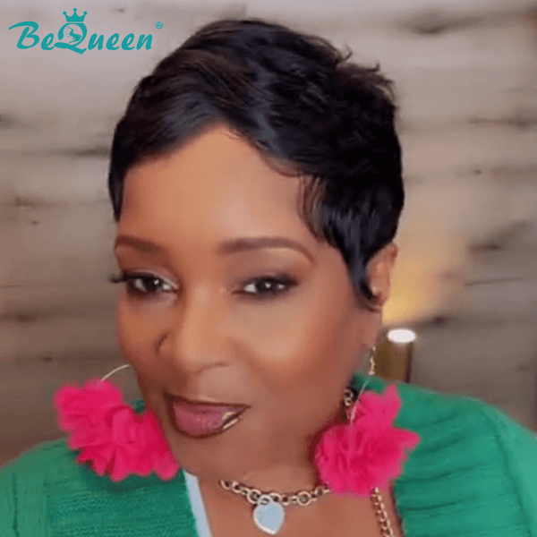 BeQueen Wig FULL LACE WIG Bequeen Full Lace Short Pixie Cut Wig