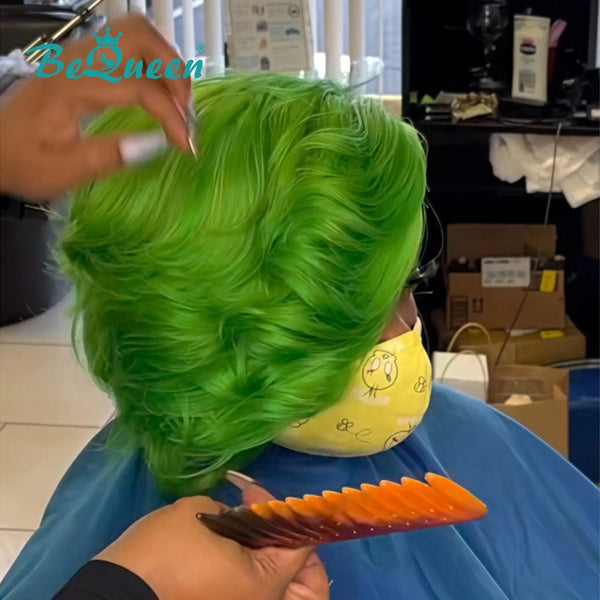 BeQueen Wig TOPPER & MOHAWK Bequeen Green Sexy Topper