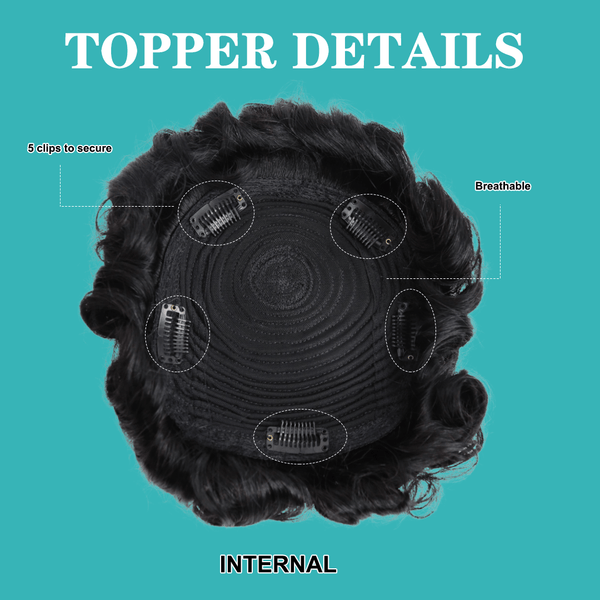 BeQueen Wig TOPPER & MOHAWK Bequeen Highlight Blue Lace Fashion Topper