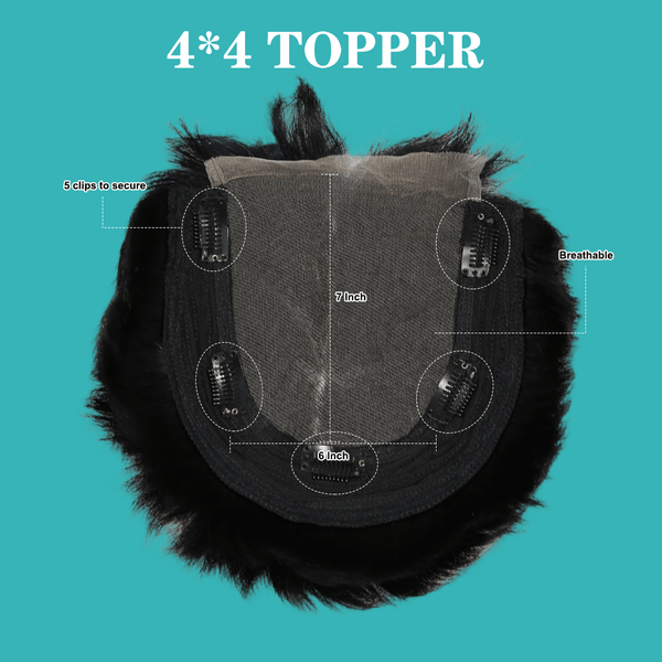 BeQueen Wig TOPPER & MOHAWK Bequeen Highlight Blue Lace Fashion Topper