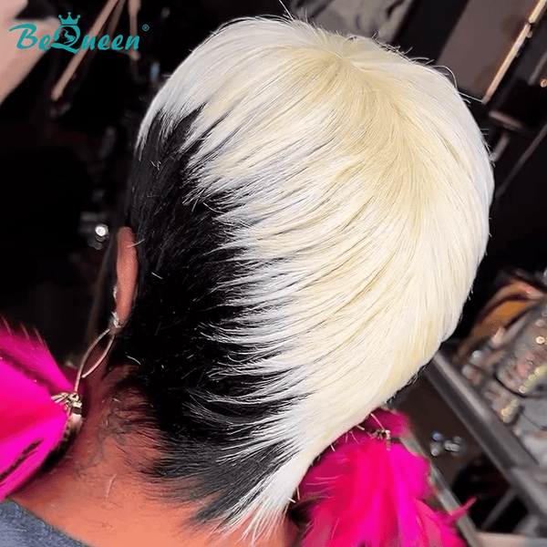 BeQueen Wig PIXIE WIGS Bequeen Highlight Natural Black Pixie Wig