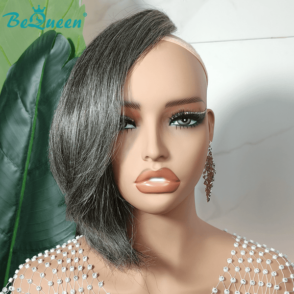 BeQueen Wig TOPPER & MOHAWK Bequeen Luxurious Customized Fashion Salt And Pepper Topper