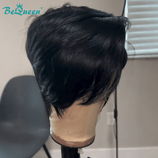 BeQueen Wig PIXIE WIGS Bequeen Natural Black Fashion Full Lace Wig
