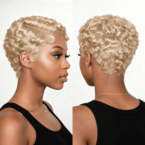BeQueen Wig PIXIE WIGS Bequeen Pixie Wave Frontal Lace Wig