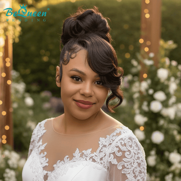BeQueen Wig WEDDING WIG Bequeen Regal Belle Side Part Updo Wedding Lace Wig